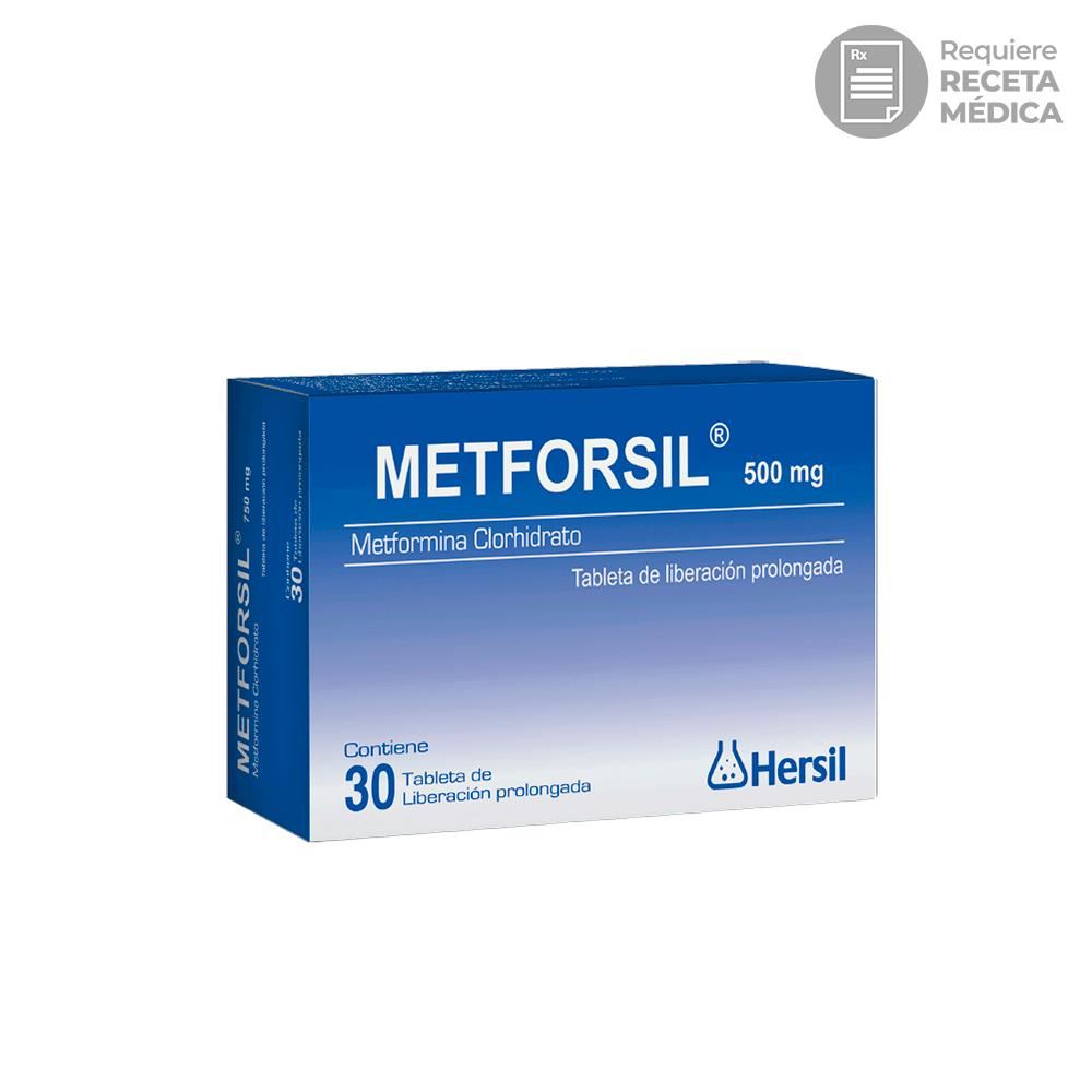 Metforsil 500 mg Tabletas de Liberación Prolongada